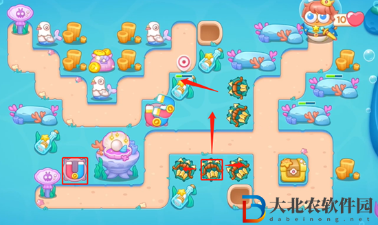 保衛蘿卜4海的閨女第118關通關攻略