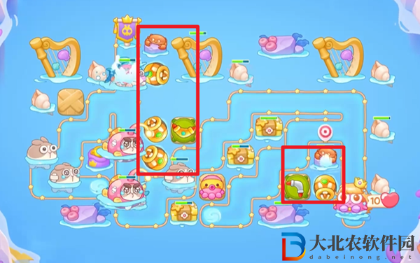 保衛(wèi)蘿卜4海的閨女第107關(guān)通關(guān)攻略