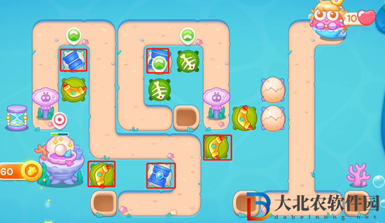 保衛(wèi)蘿卜4海的閨女第116關(guān)通關(guān)攻略
