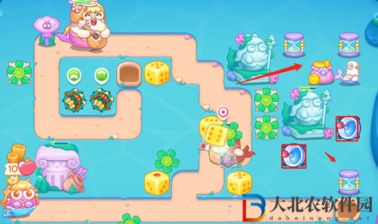 保衛(wèi)蘿卜4海的閨女第108關(guān)通關(guān)攻略