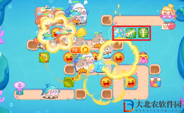 保衛(wèi)蘿卜4海的閨女第107關(guān)通關(guān)攻略