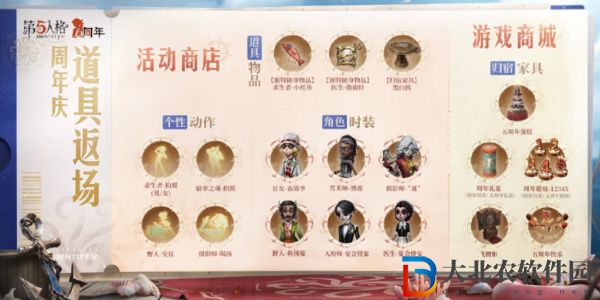 第五人格六周年活動商店返場物品是什么