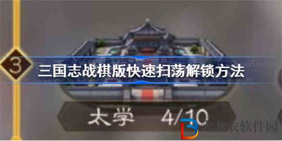 三國(guó)志戰(zhàn)棋版快速掃蕩怎么解鎖