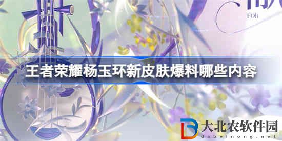 王者榮耀楊玉環(huán)新皮膚爆料哪些內容