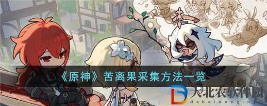 原神苦離果怎么采集