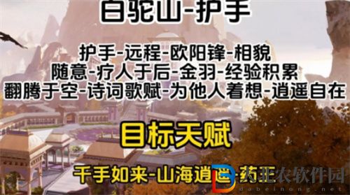 射雕心法選擇介紹