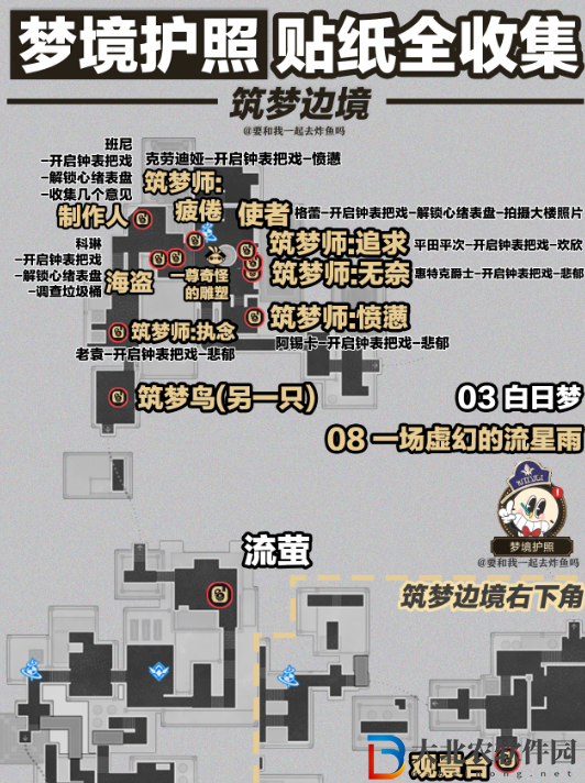 崩壞星穹鐵道夢境護照白日夢貼紙全收集攻略