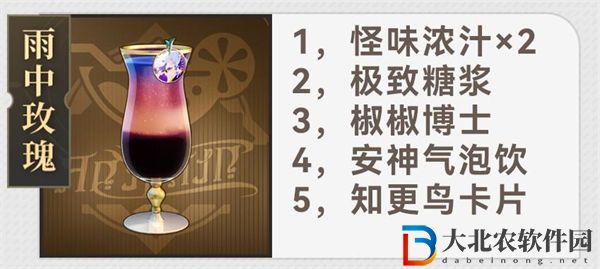 崩壞星穹鐵道杯中逸事配方大全