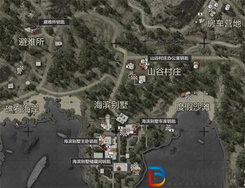 暗區(qū)突圍山谷物資分布圖一覽