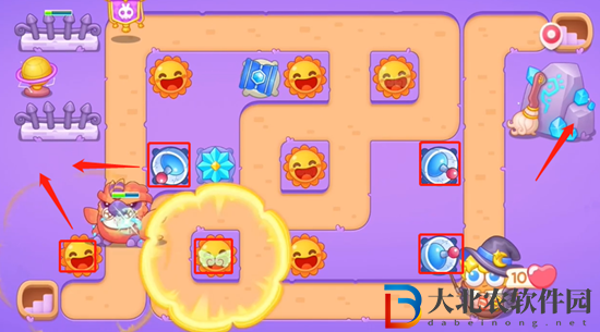 保衛蘿卜4阿波與魔法寶藏第5關通關攻略