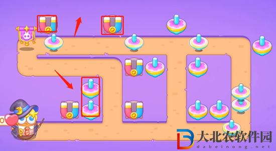 保衛蘿卜4阿波與魔法寶藏第12關通關攻略
