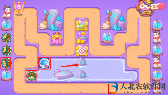 保衛(wèi)蘿卜4阿波與魔法寶藏第14關(guān)通關(guān)攻略