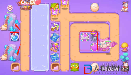 保衛蘿卜4阿波與魔法寶藏第11關通關攻略