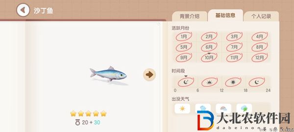 心動小鎮釣魚圖鑒有哪些