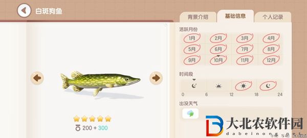 心動小鎮釣魚圖鑒有哪些