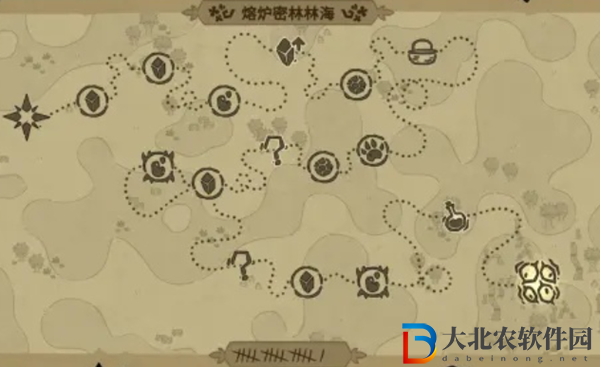 熔爐密林地圖上的圈是什么意思