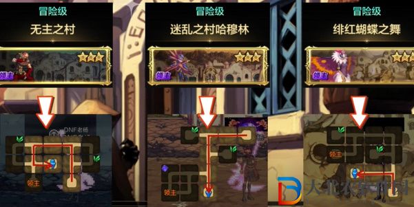 DNF手游獅子頭線路大全