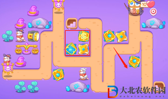 保衛蘿卜4阿波與魔法寶藏第32關通關攻略