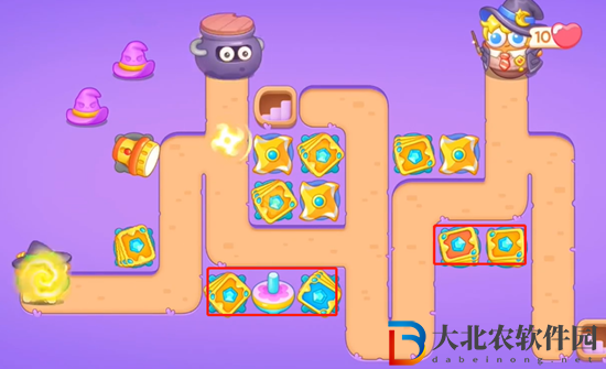 保衛蘿卜4阿波與魔法寶藏第32關通關攻略