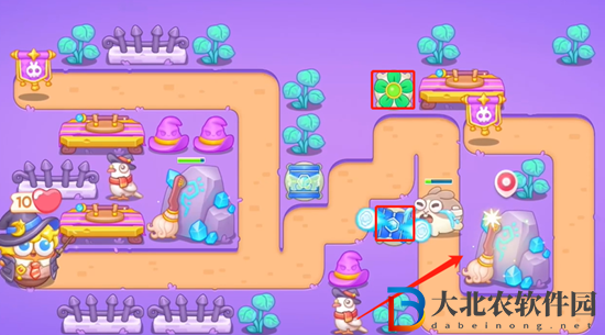 保衛(wèi)蘿卜4阿波與魔法寶藏第39關(guān)通關(guān)攻略