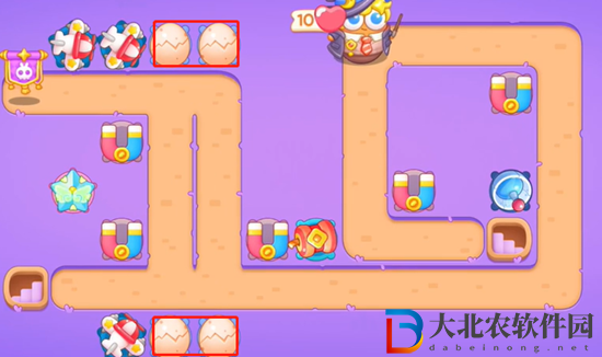 保衛蘿卜4阿波與魔法寶藏第43關通關攻略