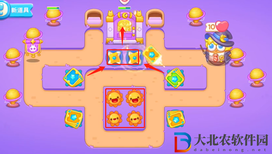 保衛(wèi)蘿卜4阿波與魔法寶藏第50關(guān)通關(guān)攻略