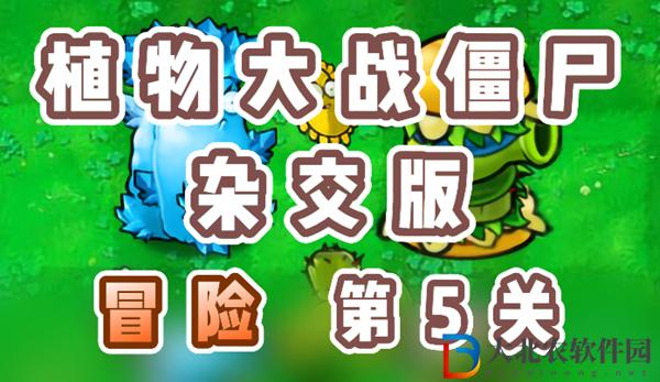植物大戰僵尸雜交版冒險5關怎么過