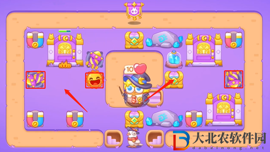 保衛(wèi)蘿卜4阿波與魔法寶藏第54關(guān)通關(guān)攻略