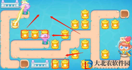 保衛(wèi)蘿卜4嗨釣度假島第18關(guān)通關(guān)攻略