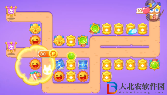保衛蘿卜4阿波與魔法寶藏第61關通關攻略