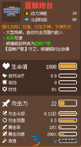 雞械綠洲藍(lán)鯨炮臺強(qiáng)度介紹