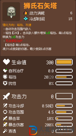 雞械綠洲獅氏矢石塔玩法介紹