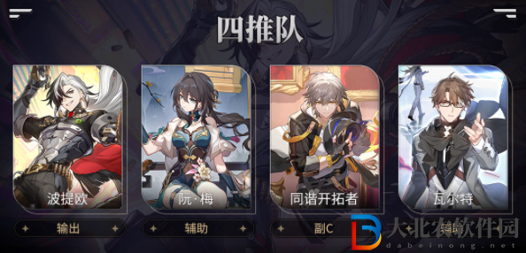 崩壞星穹鐵道波提歐隊伍搭配
