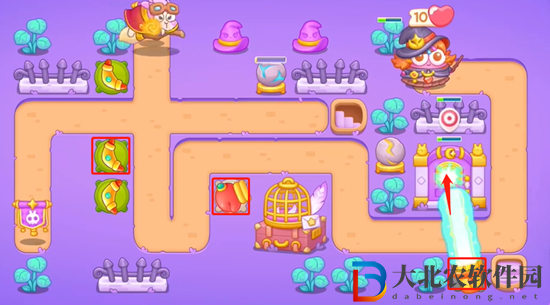 保衛(wèi)蘿卜4阿波與魔法寶藏第77關(guān)通關(guān)攻略