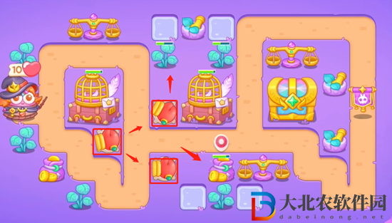 保衛蘿卜4阿波與魔法寶藏第87關通關攻略