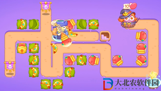 保衛(wèi)蘿卜4阿波與魔法寶藏第77關(guān)通關(guān)攻略