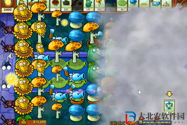 植物大戰僵尸雜交版冒險18關怎么過