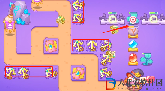 保衛蘿卜4阿波與魔法寶藏第92關通關攻略