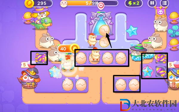 保衛蘿卜4阿波與魔法寶藏第103關通關攻略