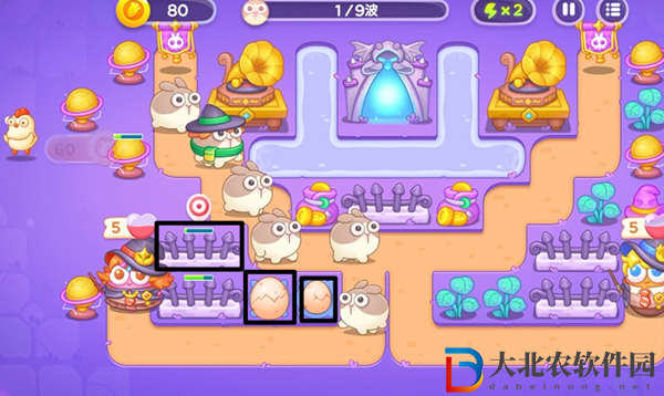 保衛蘿卜4阿波與魔法寶藏第103關通關攻略