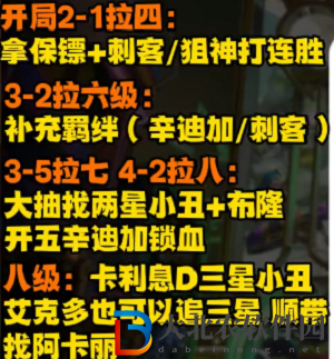 金鏟鏟辛迪加刺客陣容怎么玩