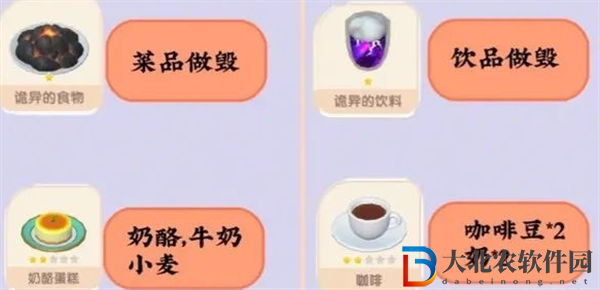 心動小鎮(zhèn)菜譜大全