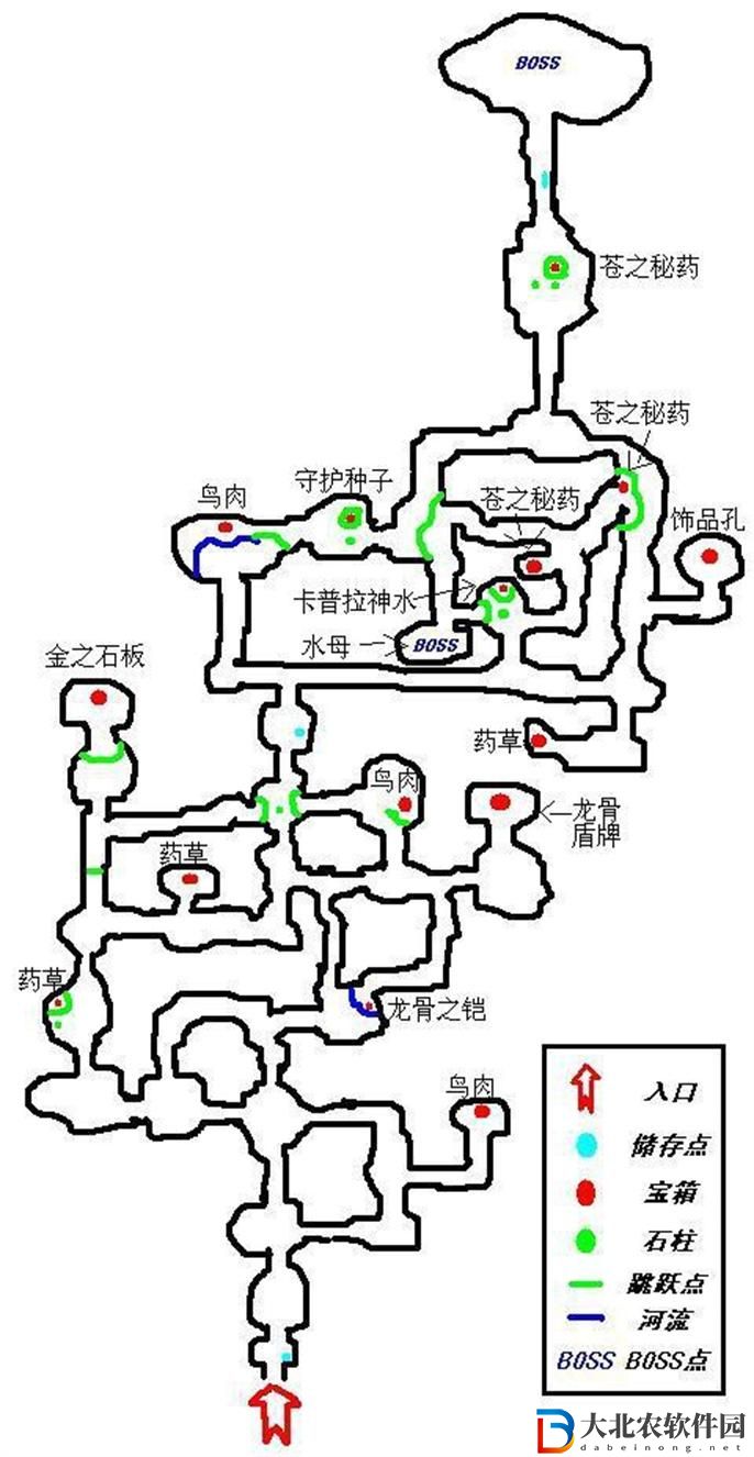 伊蘇6納比斯汀的方舟綠水洞地圖怎么走