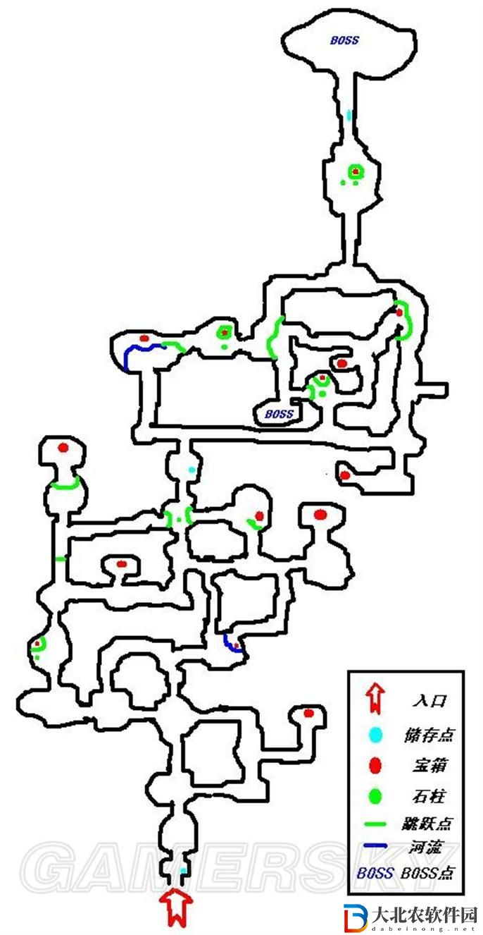 伊蘇6納比斯汀的方舟綠水洞地圖怎么走