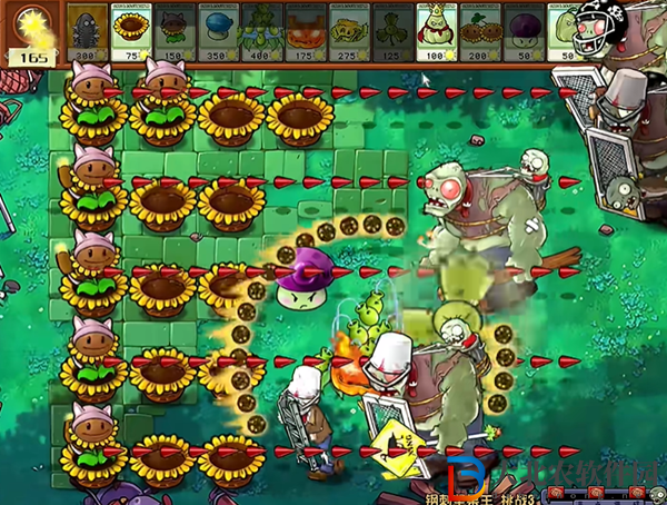 植物大戰(zhàn)僵尸雜交版鋼刺堅果王3怎么過