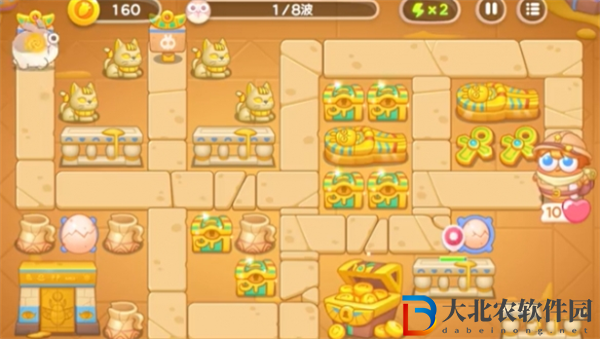 保衛蘿卜4法老歸來第2關攻略