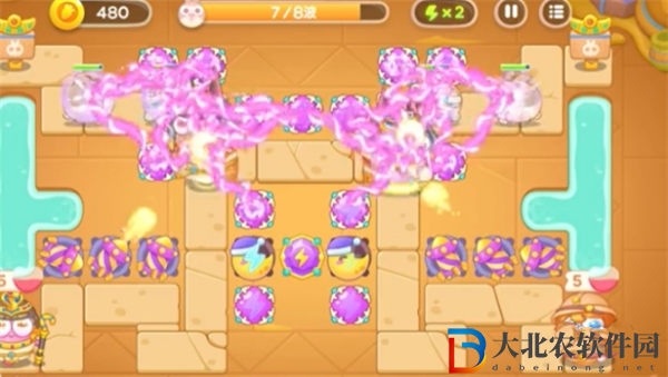 保衛蘿卜4法老歸來第5關攻略