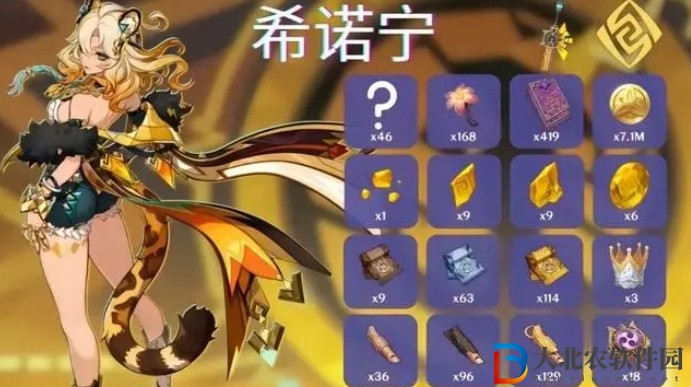 原神希諾寧突破材料有哪些
