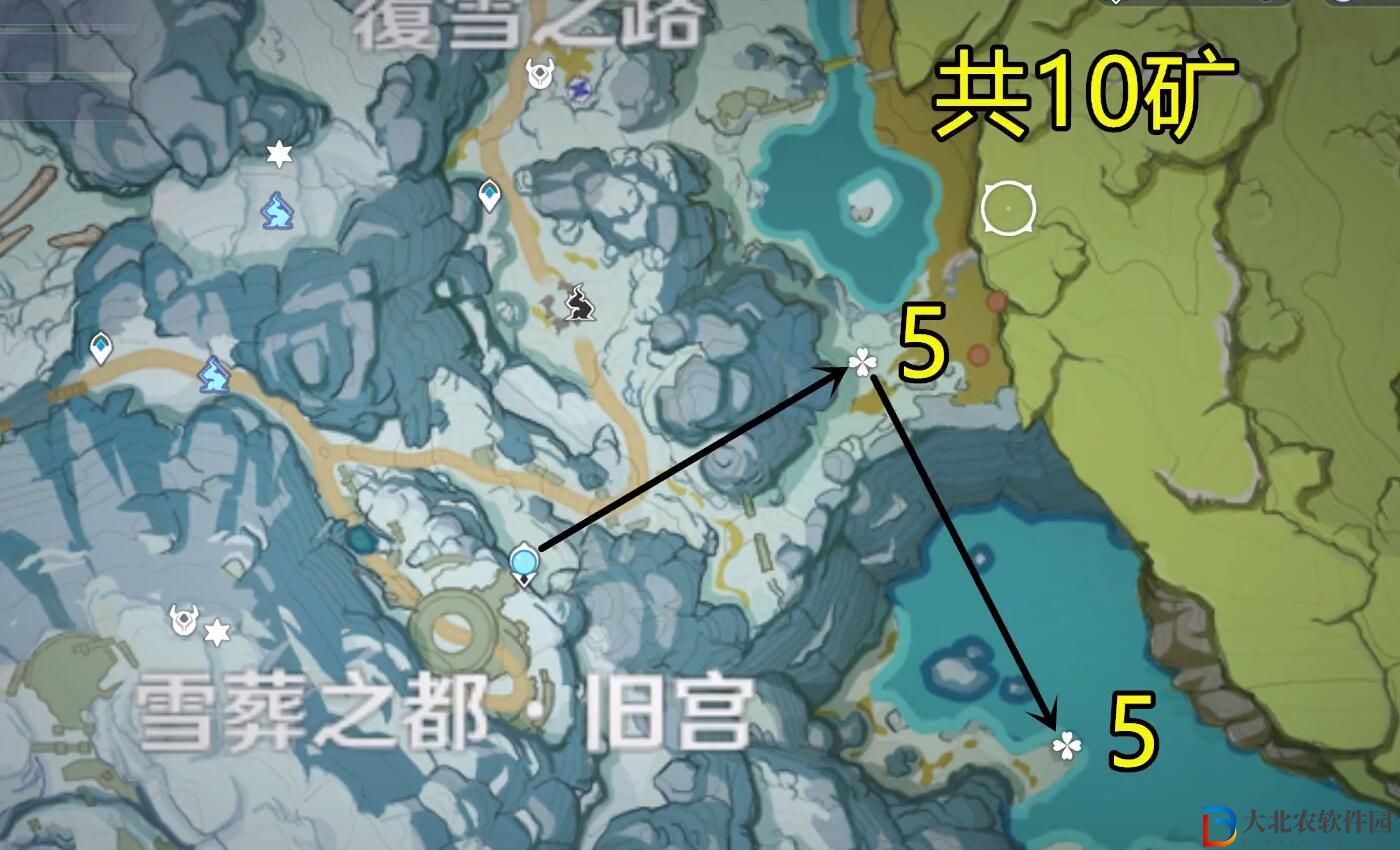 原神星銀*
石分布圖