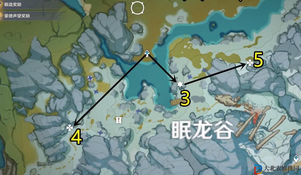 原神星銀*
石分布圖